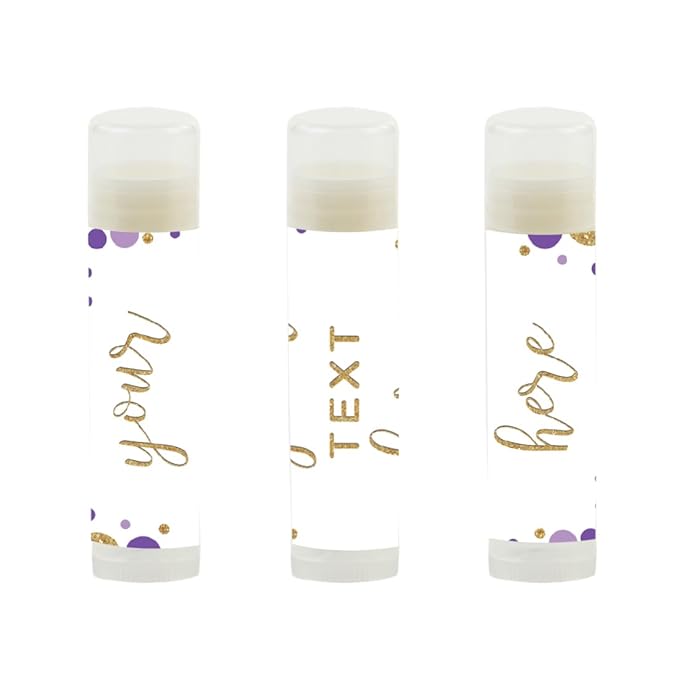 Andaz Press Personalized Lip Balm Party Glitter