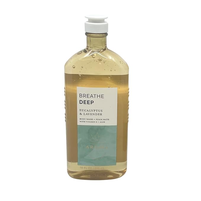 Bath & Body Works DEEP BREATHE Eucalyptus & Lavender 2-piece bundle - Body Wash and Body Cream