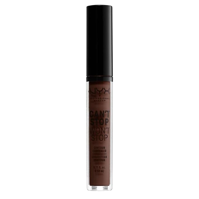 NYX PROFESSIONAL MAKEUP Can't Stop Won't Stop Contour Concealer, 24h Full Coverage Matte Finish - Deep Espresso