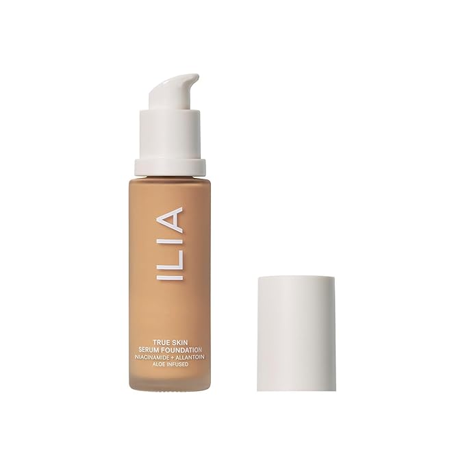 ILIA - True Skin Serum Foundation | Non-comedogenic, Cruelty-Free, Vegan, Weightless Feel, Buildable Coverage, Safe For Sensitive Skin (Catalina SF7)