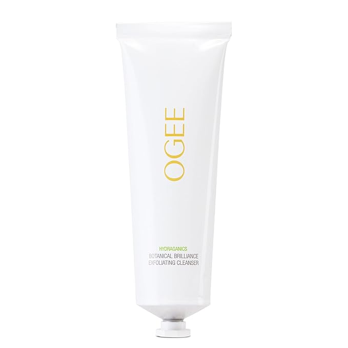 Ogee Botanical Brilliance Exfoliating Cleanser - High Performance Facial Cleanser and Face Exfoliator - Certified Organic - Made in USA