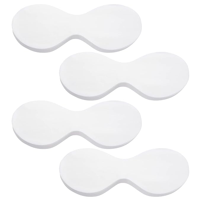 PAGOW 400 Sheets Disposable Non Woven Eye Care, Cotton Paper Facial Eye Pads Spa, DIY Clear Eye Mask Paper Beauty Sheets for Skincare Spa Wrap Moisture Retention
