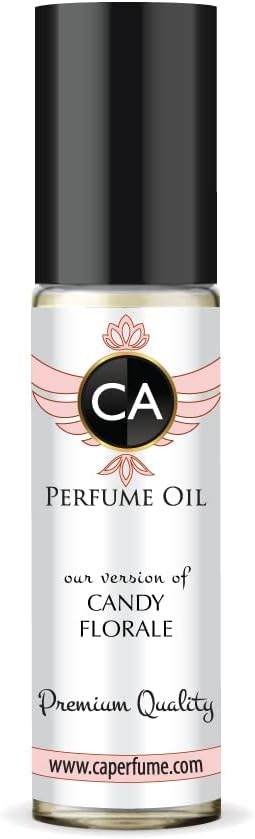 CA Perfume Club Impression of Prd Candy Florale For Women Replica Fragrance Body Oil Dupes Alcohol-Free Essential Aromatherapy Sample Travel Size Concentrated Long Lasting Attar Roll-On 0.3 Fl Oz/10ml