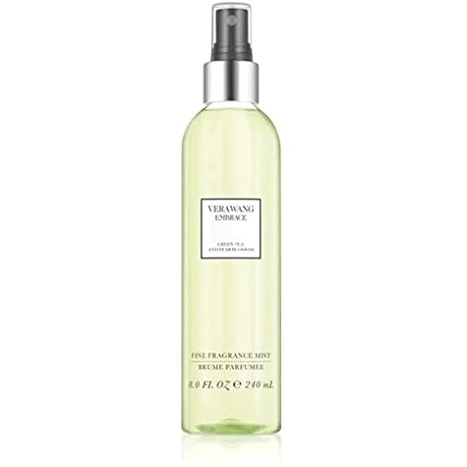 Vera Wang Embrace Green Tea and Pear Blossom Body Mist 8.4 fl oz (Pack of 1), Notes of Earthiness, Peony, and Sandalwood, Women's Fragrance, Long Lasting, Everyday Fragrance