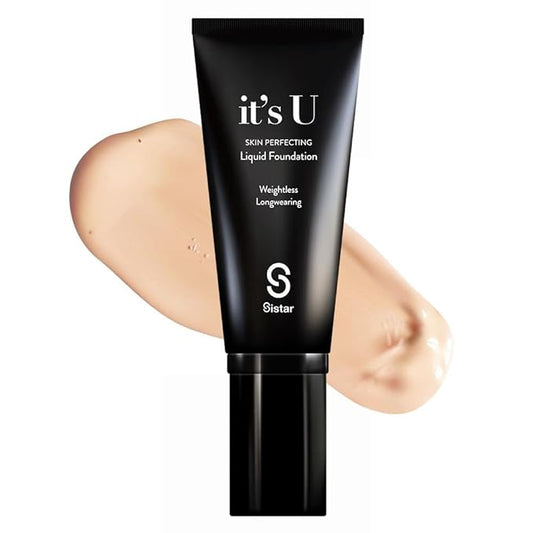 Sistar it's U Skin Perfecting Liquid Foundation Medium Coverage Buildable Weightless Longwearing Blendable 35 g / 1.23 oz. (Fair)
