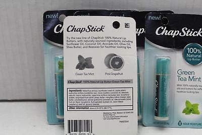 ChapStick 100% Natural Lip Butter, Green