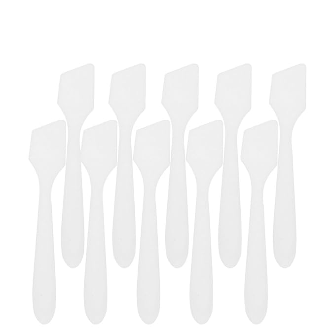 100pcs Face Cream Scoop Makeup Scoop Makeup Spoon Cosmetic Scoop Cosmetic Spatula Face Mask Scoop Face Cream Spatula