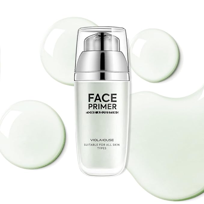 VIOLA HOUSE Face Primer, Tone Adjust Primer For Face Before Makeup-Refined, Bright And Smooth The Skin And Fills Fine Lines (Mint Green)