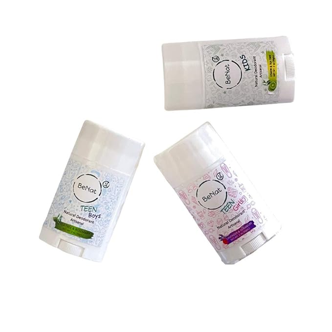 All Natural Deodorant For Kids and Teens 100% Natural Aluminum-Free Carcinogen Free Kids Deodorant For Boys and Girls Clinically Proven To Be Safe For Children and Teenagers