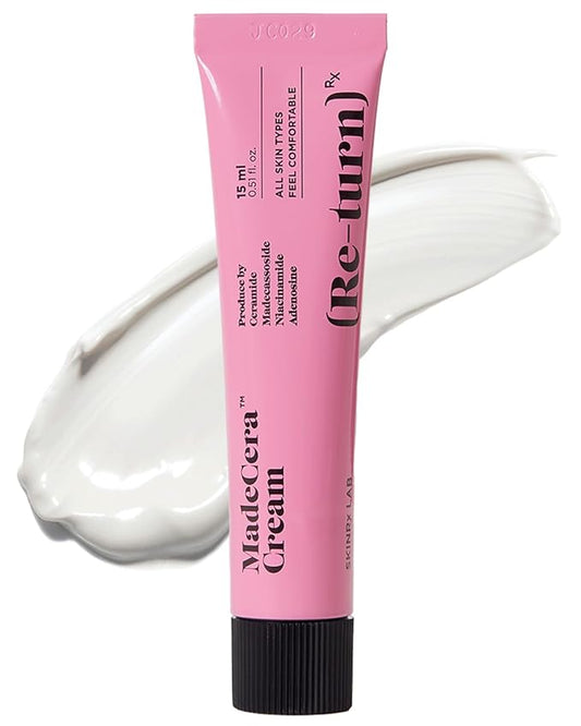 SKINRxLAB Made Cera Cream - Acne & Redness Relief Face Moisturizer, Sebum Control, Improving Skin Barrier with Ceramide and Madecassoside, Anti-Aging and Pore Minimizing Face Cream, 0.5 fl.oz.