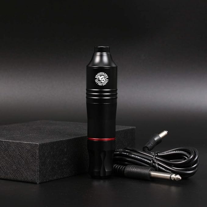 Dragonhawk Cartridge Tattoo Machine Kit Pen Rotary Tattoo Machine Cartridge Needles Power Supply for Tattoo Artists 1013-7 (Atom)