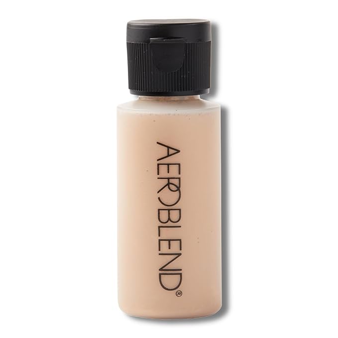 AEROBLEND Airbrush Foundation Makeup (N40) Professional, Water-Based, Buildable, skin types, 1 oz