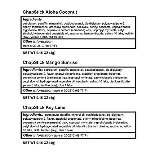 ChapStick Tropical Paradise Collection Mango, Lime