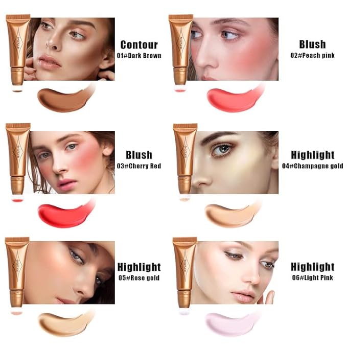 Blush Wand Liquid Cream Blush Liquid Face Blush Pink Blush)