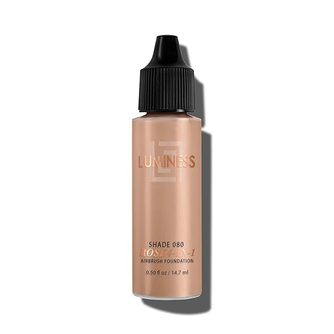 LUMINESS Rose 4-in-1 Airbrush Foundation - Shade 070, Warm, 0.50 Oz