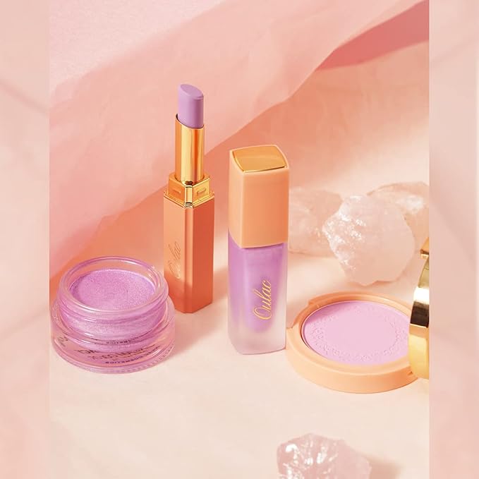 Oulac Purple Blush for Cheeks Blush Makeup| Highly Pigmented Cream Blush| Natural Matte Glow| Shape & Highlight Face| Cruelty-Free Blush with Rose Oil| N20 Believe 4.8g