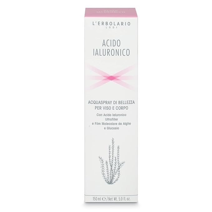 L’Erbolario Hyaluronic Acid Beauty Water Spray for Face and Body - Face Mist and Body Moisturizer Spray - Skin Toner - With Coconut Pulp - 5 oz