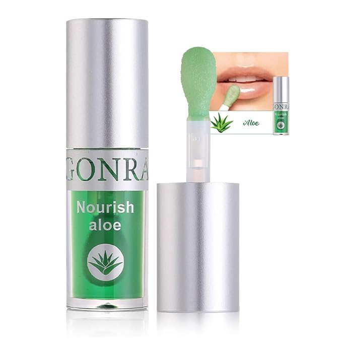 AKARY Hydrating Lip Glow Oil with Big Brush Lip