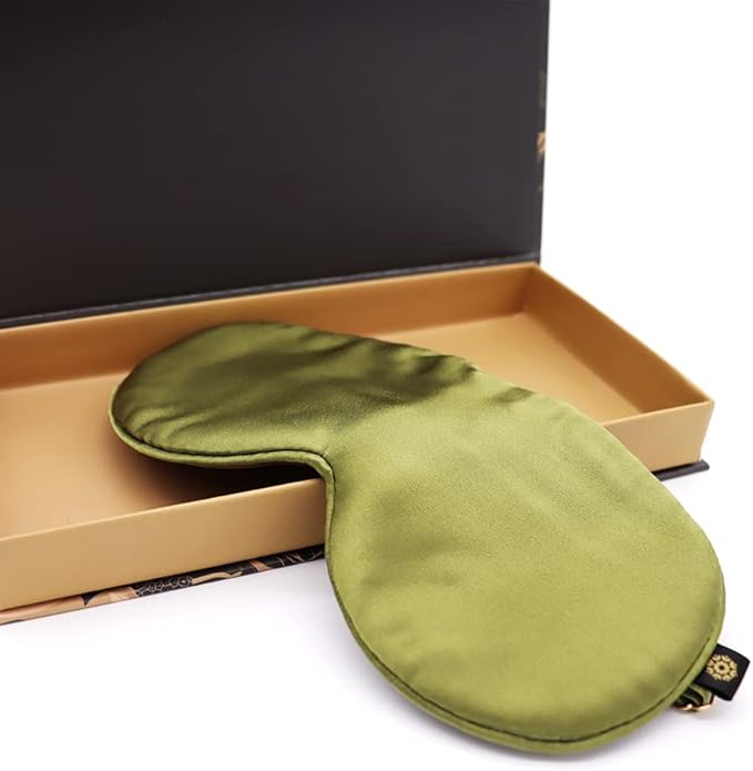 Premium 25 Momme Mulberry Silk Eye Mask for Sleeping (Jungle)