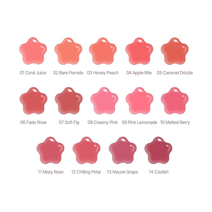 dasique Pure Water Lip Gloss 0.09 oz | Variety of Colors | Dewy Gloss | Buildable Gloss Tesxture | Non-Sticky | K-beauty (#13 Mauve Grape)