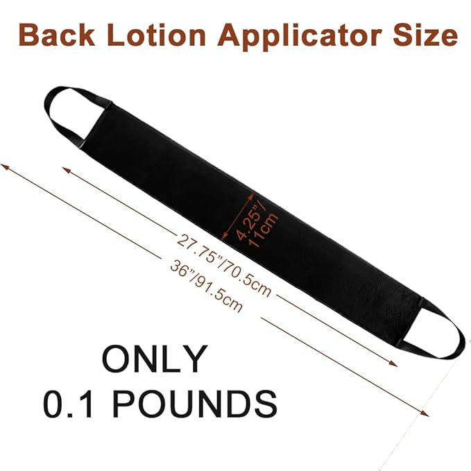 Tanning Back Lotion Applicators - Apply Lotion To Back Easily, Back Buddy Lotion Applicator For Back Self Applicator, Work With Self Tanning Mitt, Non- Absorbent Band