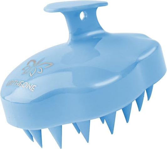 URTHEONE Hair Scalp Massager Shampoo Brush,Soft Silicone Hair Brush for Wet Dry Oily Curly Straight Thick Thin Rough Long Short Natural Men Women Kids Pets Hair Care Tools(Sky Blue)