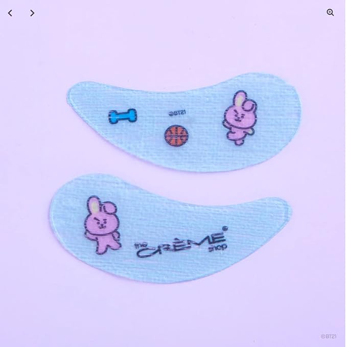 Shop BT21: Brighten Up COOKY Hydrogel Under Eye Patches Smoothing & Firming UEPC7352 Dark Circles + Free Zipper Bag