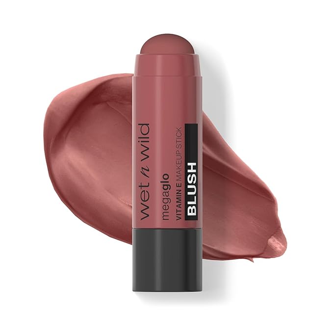 wet n wild Mega Glo Makeup Stick, Buildable Color, Versatile Use, Cruelty-Free & Vegan - Current Jam