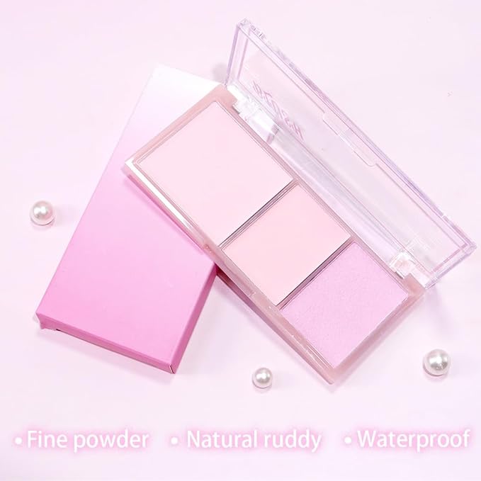 3 IN 1 Brown Nude Face Highlight Bronzer