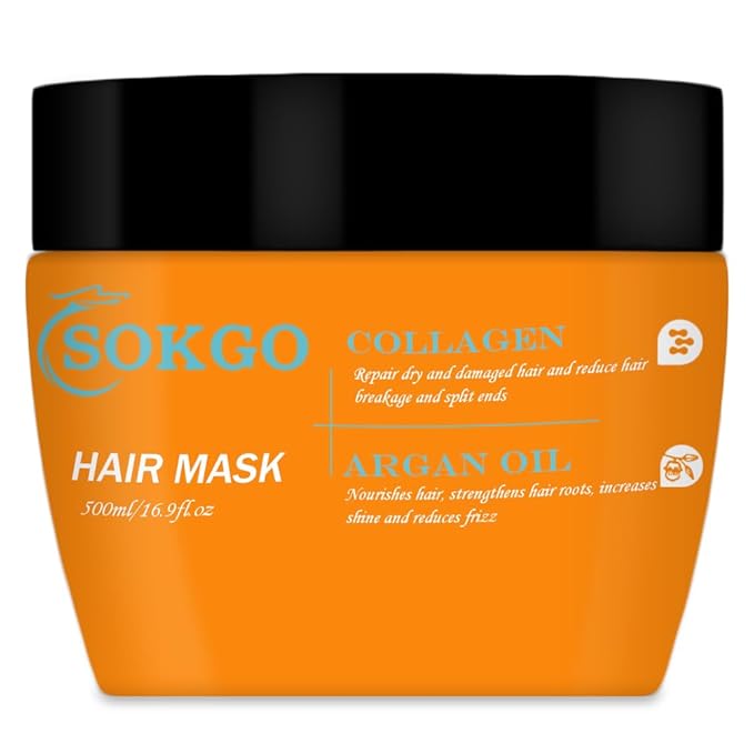 Moroccan Hair Treatment Masks, Hydrating Argan Oil Hair Mask, Collagen Hair Treatment, Deep Conditioning Hair Mask for Dry Damaged Hair