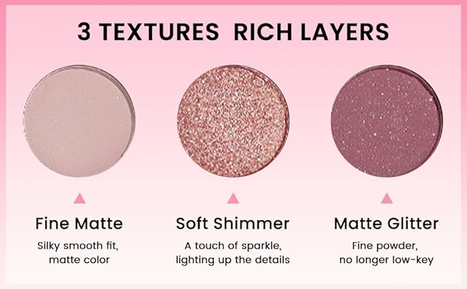 25 Colors Nude Champagne Gold Glitter Matte Shimmer