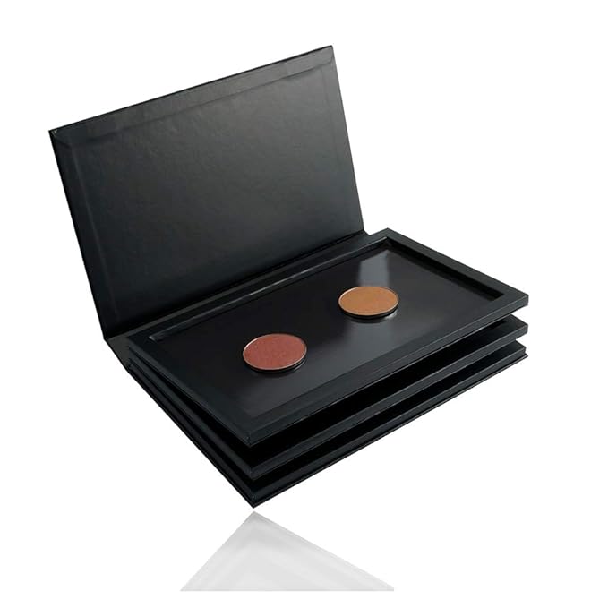 3-Layer Book Shaped Magnetic Eyeshadow Palette Large Empty