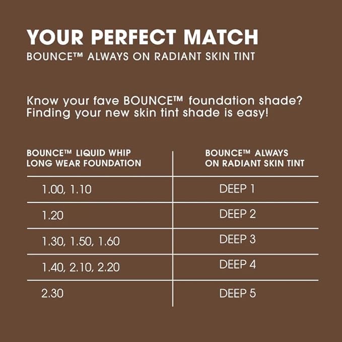 Beautyblender 12-Hour Always on Radiant Skin Tint, Breathable Serum Foundation Stays Put for All Day Long Wear, Infused with Hyaluronic Acid & Niacinamide, Deep 3