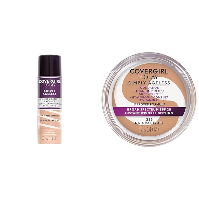 COVERGIRL+OLAY Simply Ageless 3-in-1 Liquid Foundation, Classic Ivory