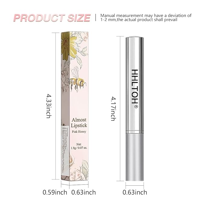 1PCS Orange Pink Honey Tinted Lip Balm Lipstain Lip Tint - Sheer Hydrating Long-Lasting Lipstick for Women All Skin Tones - Moisturizing Lip Gloss, Nourishing Lip Balm with Natural Cherry Tint