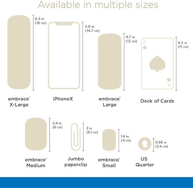 Embrace Active Scar Defense for New Scars, FDA-Cleared Medical-Grade Silicone Scar Sheets for Hypertrophic & Keloid Scar Treatment, 4.7 Inch, Large, 30-Day Supply