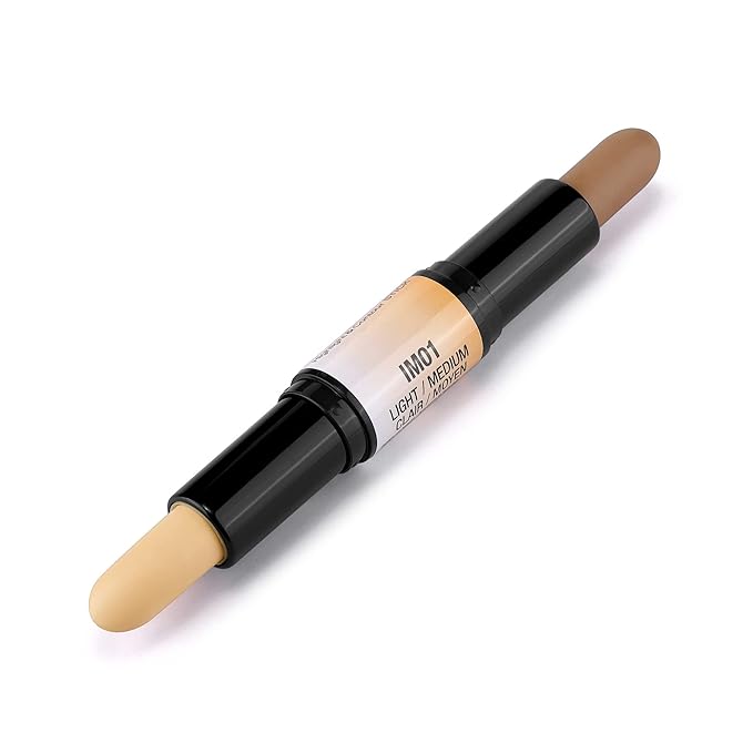 4 Colors Highlight and Contour Stick,Dual-Ended Full Coverage Stick Set
