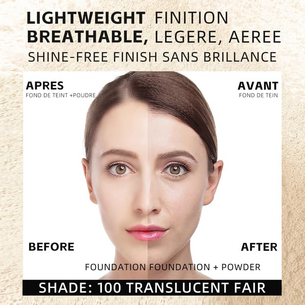 Loose Face Powder, Oil Control Minimizes Pores and (Tender complexion) 15g