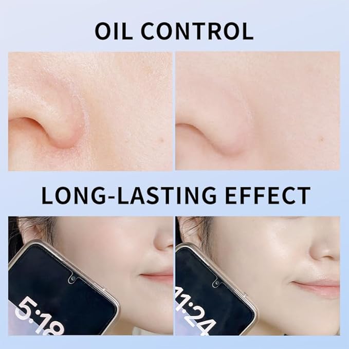 Oil Control Face Pressed Powder, Matte and Smooth Translucent Powder Setting Powder Makeup, Waterproof Long Lasting Finishing Face Powder, Cruelty-free, 0.35Oz (03 Dark)