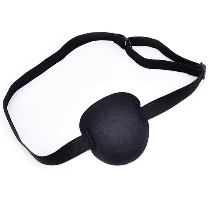 Eye Patch Adult Kid's Adjustable Soft and Comfortable Eye Patch Single Eye Mask for Recovery Eye Amblyopia Halloween Party Decoration 3 Pack