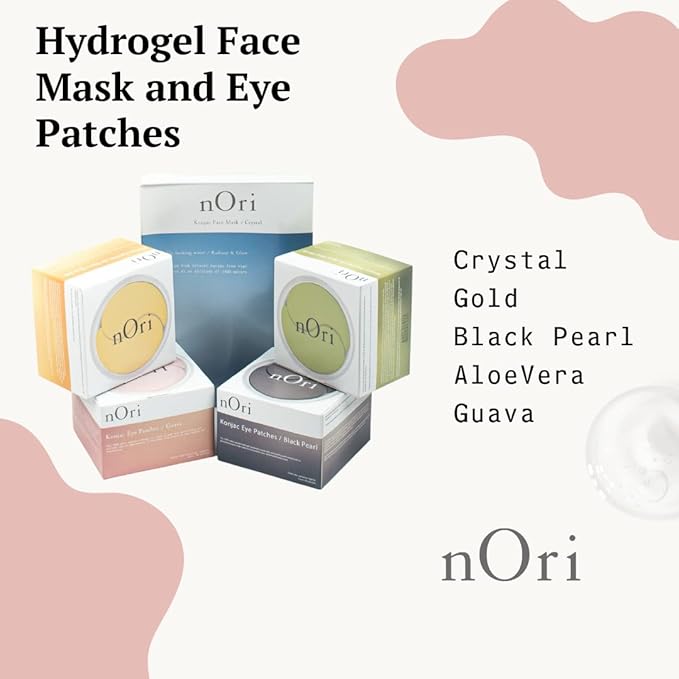 NORI Konjac Eye Patches – Anti-Wrinkle/Removes Bags/Moisturizing/Dark Circle/60 Pieces (Aloe Vera)