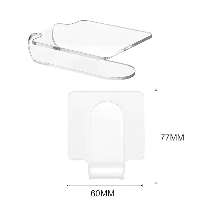 2PCS Clear Acrylic Professional Makeup Palette Handheld Cosmetic Nail Art Manicure Palette for Mixing Foundation Cosmetics Eyeshadow Cremes