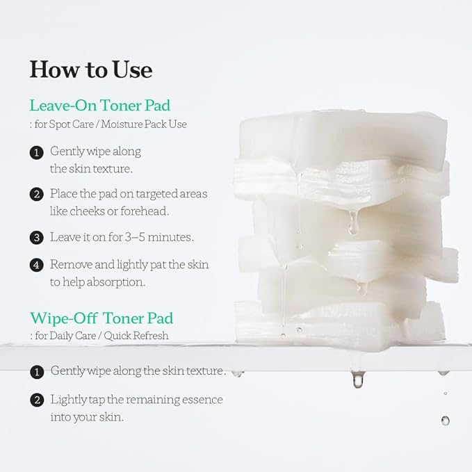 Aqua Hydrating Square Toner Pads for Long-Lasting Skin Moisture Barrier with Xylitylglucoside & Kakadu Plum Extract Exosome [Vegan & Korean Skincare] – 60 Pads(9.17 fl. oz)