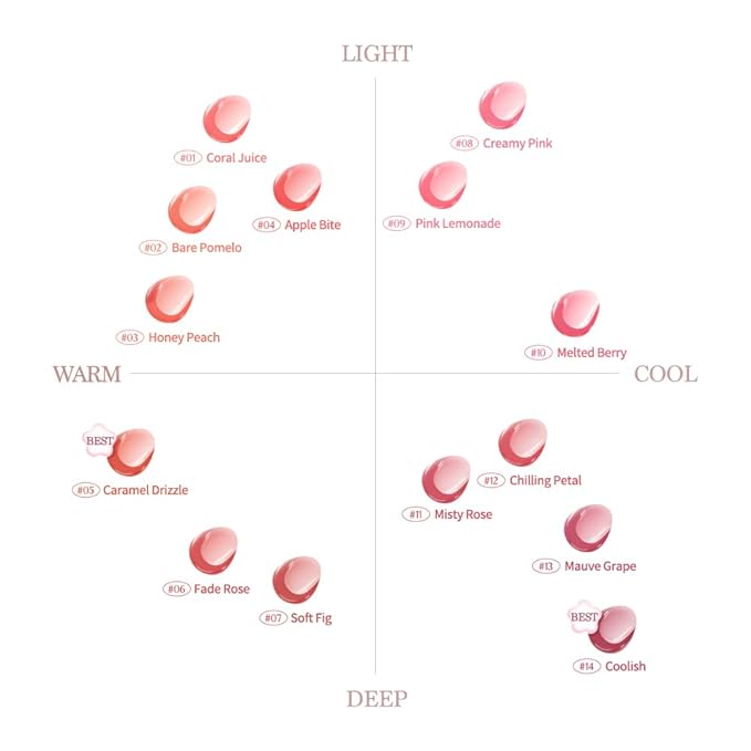 dasique Pure Water Lip Gloss #09 Pink Lemonade 0.09 oz | Variety of Colors | Dewy Gloss | Buildable Gloss Tesxture | Non-Sticky | K-beauty