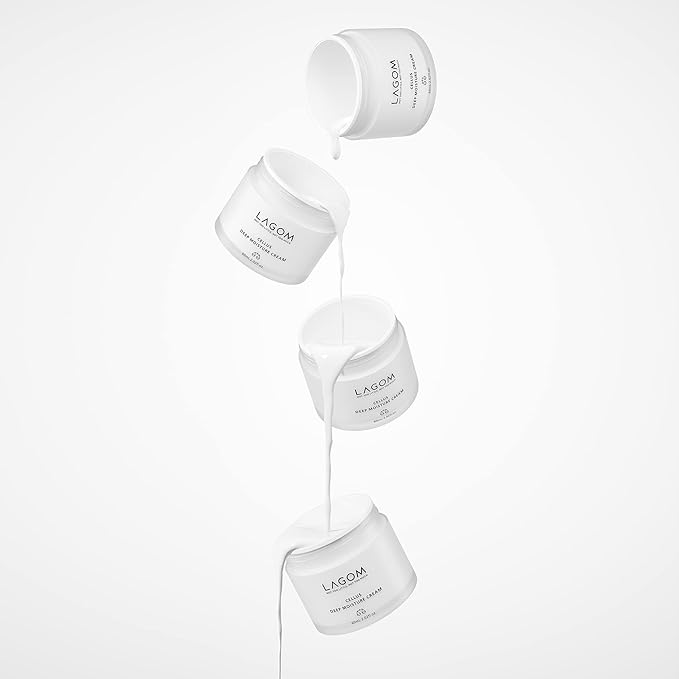 LAGOM Cellus Deep Moisture Cream Natural Moisturizer with Ceramide and D-Panthenol (B5) Snooth Hydrating Nourishing Protecting Cream 2.02 Fl Oz