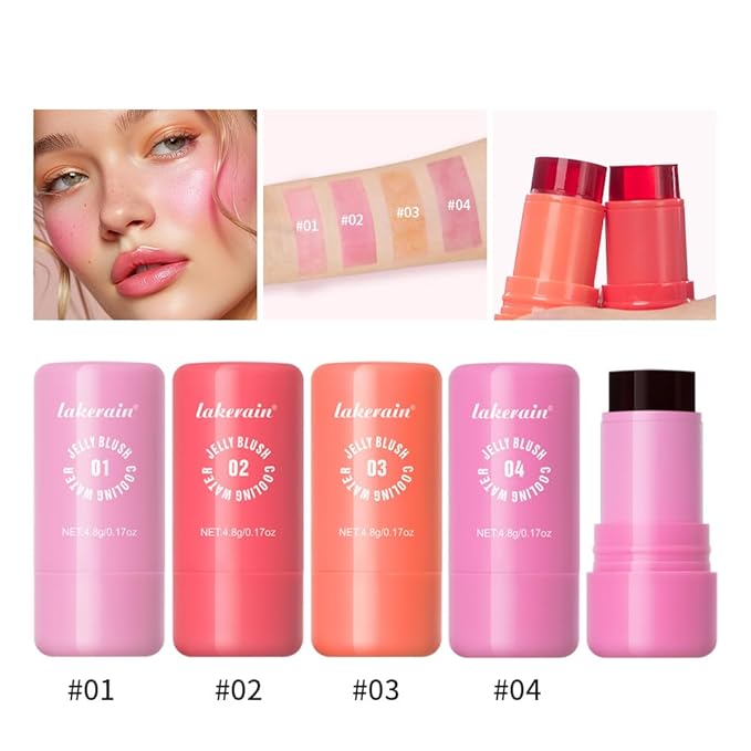 Jelly Cooling Blush Stick, Milk Water Tint, Clear 0.17oz
