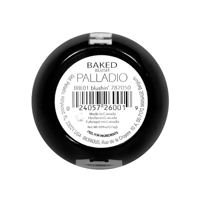 Palladio Baked Blush, Highly Pigmented Shimmery Formula, Easy to Blend and Highly Buildable, Apply Dry for a Natural Glow or Wet for a Dramatic Luminous Look, Long Lasting for All day Wear, Blushin