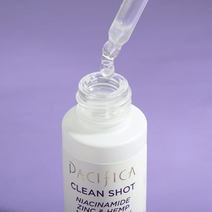 Pacifica Clean Shot Niacinamide Zinc and Hemp 10 Percent Complex Unisex 0.8 oz