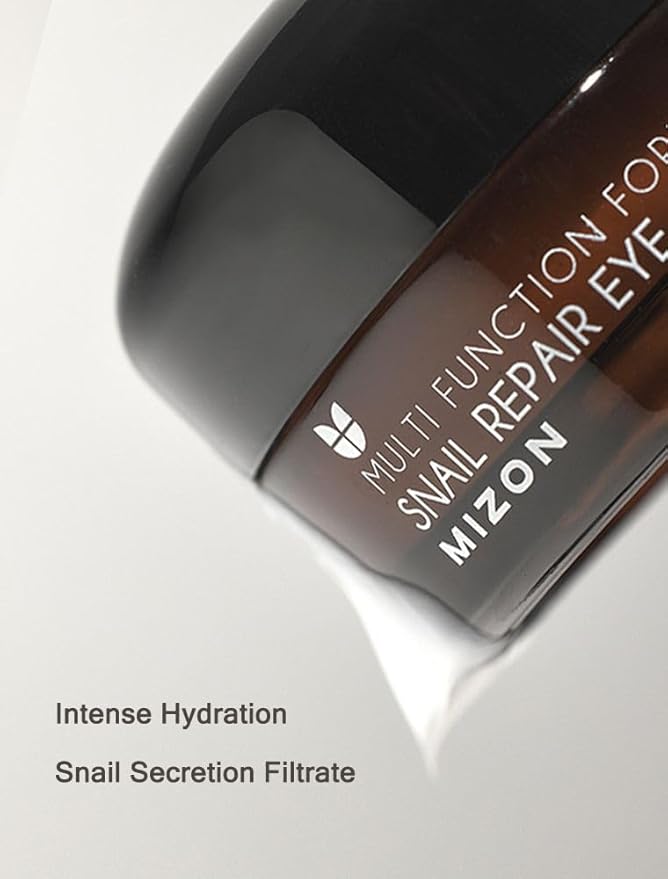 MIZON Snail Line Snail Repair Eye Cream, natural treatment, wrinkle treatment, fine line, hydrating, healthy skin, Korean skincare (0.84 oz)