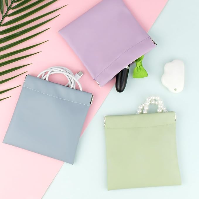 4 pcs cosmetic bag snap